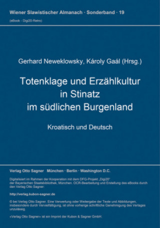 Carte Totenklage und Erzaehlkultur in Stinatz im suedlichen Burgenland Gerhard Neweklowsky