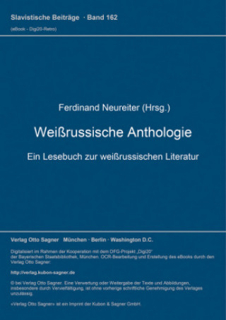 Carte Weirussische Anthologie Ferdinand Neureiter
