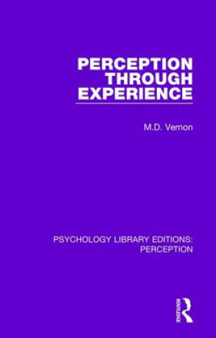 Kniha Perception Through Experience M. D. Vernon