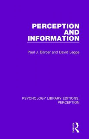 Kniha Perception and Information Paul J. Barber