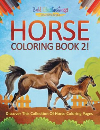 Książka Horse Coloring Book 2! Discover This Collection Of Horse Coloring Pages BOLD ILLUSTRATIONS