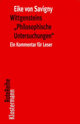Carte Wittgensteins "Philosophische Untersuchungen" Eike Von Savigny