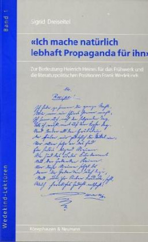 Książka 'Ich mache natürlich lebhaft Propaganda für ihn' Sigrid Dreiseitel