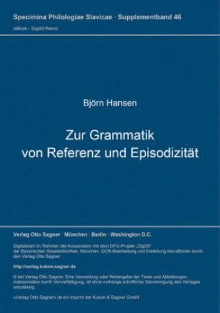 Carte Zur Grammatik von Referenz und Episodizitaet Björn Hansen