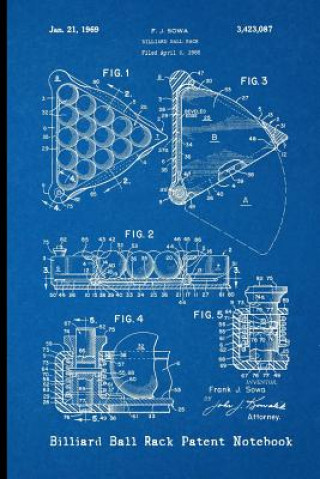 Könyv Billiard Ball Rack Patent Notebook Patent Pending Notebooks