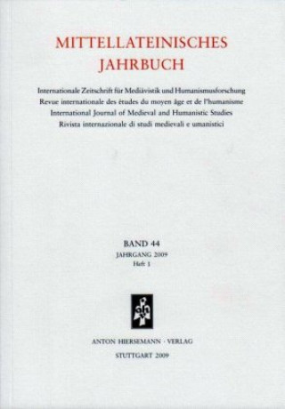 Carte Mittellateinisches Jahrbuch. Internationale Zeitschrift für Mediävistik und Humanismusforschung 