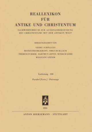 Kniha Reallexikon für Antike und Christentum 