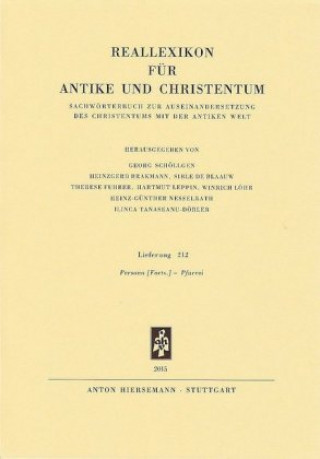 Kniha Reallexikon für Antike und Christentum 