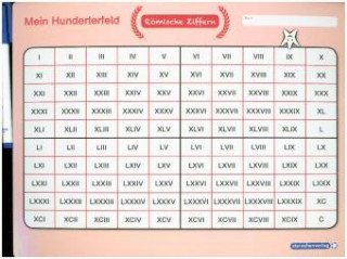 Hra/Hračka Mein Hunderterfeld - Römische Ziffern und Stift, 1 Lernvorlage mit Spezialstift Katrin Langhans