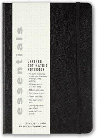 Libro Essentials Lg Blk Dot Mtx Leather Inc Peter Pauper Press