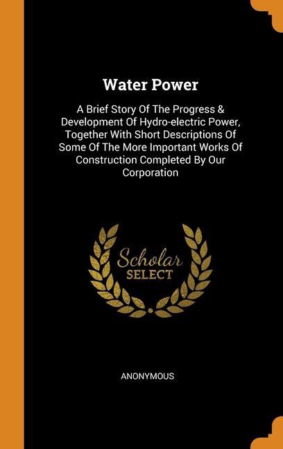 Kniha Water Power Anonymous