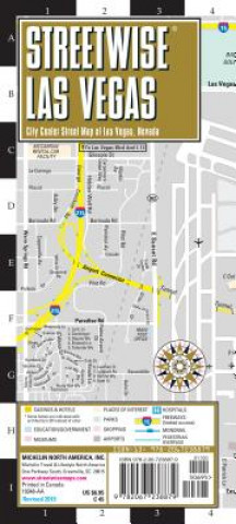 Nyomtatványok Streetwise Map Las Vegas- Laminated City Center Street Map of Las Vegas 