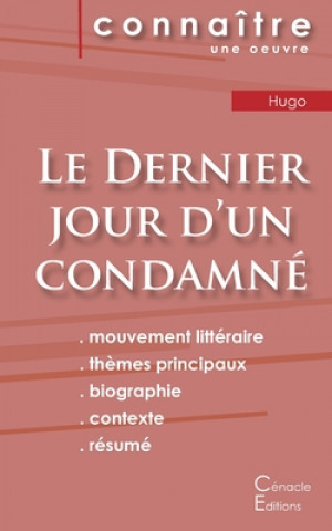 Kniha Fiche de lecture Le Dernier jour d'un condamne de Victor Hugo (Analyse litteraire de reference et resume complet) Victor Hugo