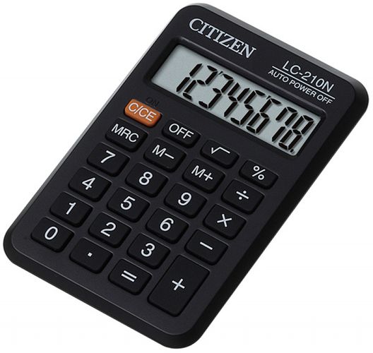 Papírszerek Kalkulator kieszonkowy CITIZEN LC-210NR 8-cyfrowy 