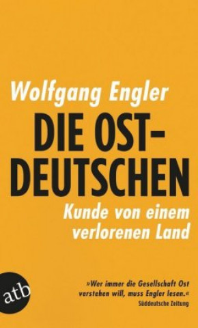 Book Die Ostdeutschen Wolfgang Engler