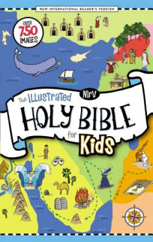 Книга NIrV, The Illustrated Holy Bible for Kids, Hardcover, Full Color, Comfort Print Zondervan