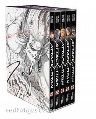 Книга Attack on Titan, Bände 21-25 im Sammelschuber mit Extra Hajime Isayama
