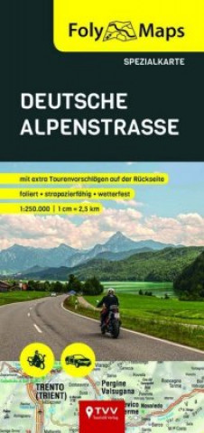Tlačovina FolyMaps Deutsche Alpenstraße Spezialkarte Bikerbetten - TVV Touristik Verlag GmbH