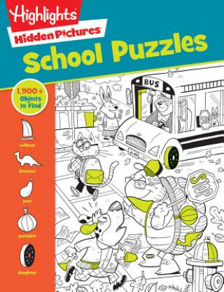 Книга School Puzzles Highlights