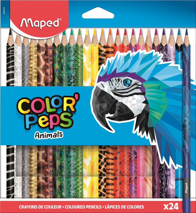 Articole de papetărie Pastelky Maped Color Peps Animal 24ks 