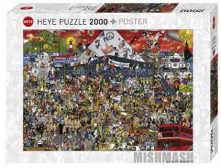 Jeu/jouet British Music History Puzzle 2000 Teile Alex Bennett