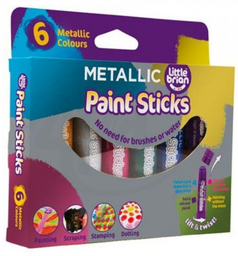 Carte LITTLE BRIAN PAINT STICKS metalické barvy, 6-pack 
