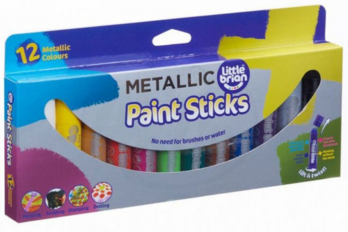 Carte LITTLE BRIAN PAINT STICKS metalické barvy, 12-pack 