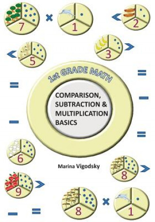 Knjiga 1st Grade Math Comparison, Subtraction and Multiplication Basics Marina Vigodsky