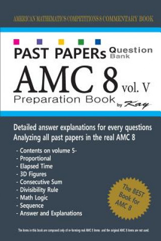 Kniha Past Papers Question Bank AMC8 [volume 5]: amc8 math preparation book Kay