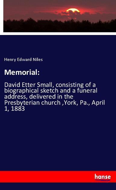 Knjiga Memorial: Henry Edward Niles