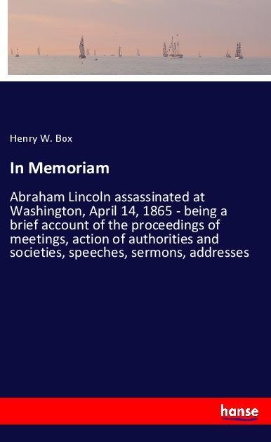 Книга In Memoriam Henry W. Box