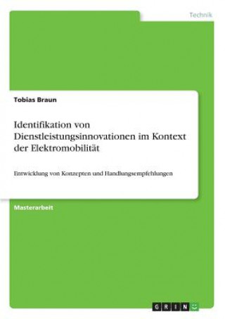 Книга Identifikation von Dienstleistungsinnovationen im Kontext der Elektromobilität Tobias Braun
