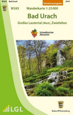 Materiale tipărite W243 Bad Urach - Großes Lautertal (West), Zwiefalten Schwäbischer Albverein e.V.