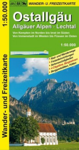 Materiale tipărite GeoMap Karte Ostallgäu, Allgäuer Alpen, Lechtal Wander- und Freizeitkarte 