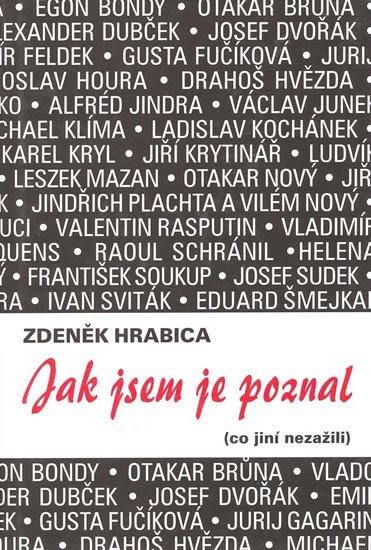 Könyv JAK JSEM JE POZNAL (CO JINÍ NEZAŽILI) Zdeněk Hrabica