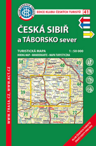 Nyomtatványok KČT 41 Česká sibiř a Táborsko sever 1:50 000 