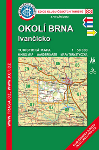 Printed items KČT 83 Okolí Brna, Ivančicko 1:50 000 