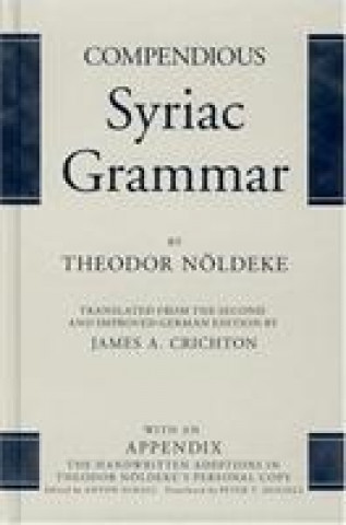 Carte Compendious Syriac Grammar Theodre Noldeke