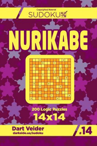 Kniha Sudoku Nurikabe - 200 Logic Puzzles 14x14 (Volume 14) Dart Veider