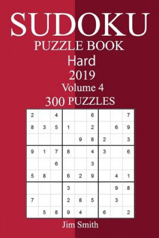 Książka 300 Hard Sudoku Puzzle Book 2019 Jim Smith