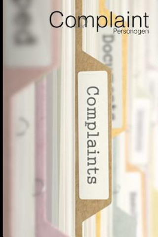 Boek Complaint Personogen