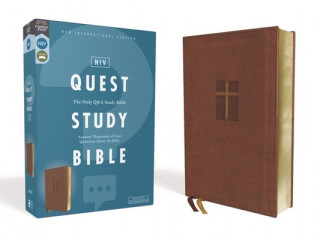 Книга Niv, Quest Study Bible, Leathersoft, Brown, Comfort Print: The Only Q and A Study Bible Christianity Today Intl