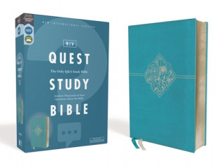 Книга Niv, Quest Study Bible, Leathersoft, Blue, Comfort Print: The Only Q and A Study Bible Christianity Today Intl