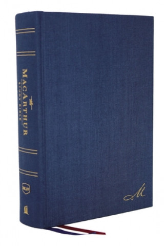 Книга NKJV, MacArthur Study Bible, 2nd Edition, Cloth over Board, Blue, Comfort Print John F. Macarthur