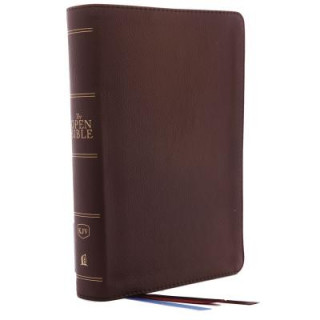 Kniha The Kjv, Open Bible, Genuine Leather, Brown, Red Letter Edition, Comfort Print: Complete Reference System Thomas Nelson