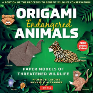 Книга Origami Endangered Animals Kit Michael G. LaFosse