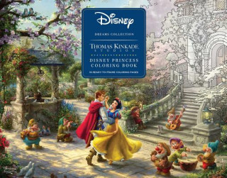 Kniha Disney Dreams Collection Thomas Kinkade Studios Disney Princess Coloring Poster Thomas Kinkade