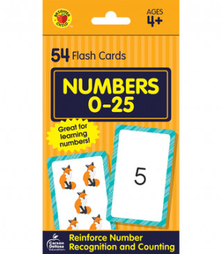 Játék Numbers 0-25 Flash Cards: 54 Flash Cards Brighter Child