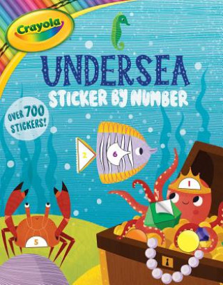 Libro Crayola Undersea Sticker by Number Buzzpop