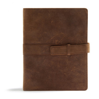 Książka CSB Legacy Notetaking Bible, Tan Genuine Leather with Strap Csb Bibles By Holman